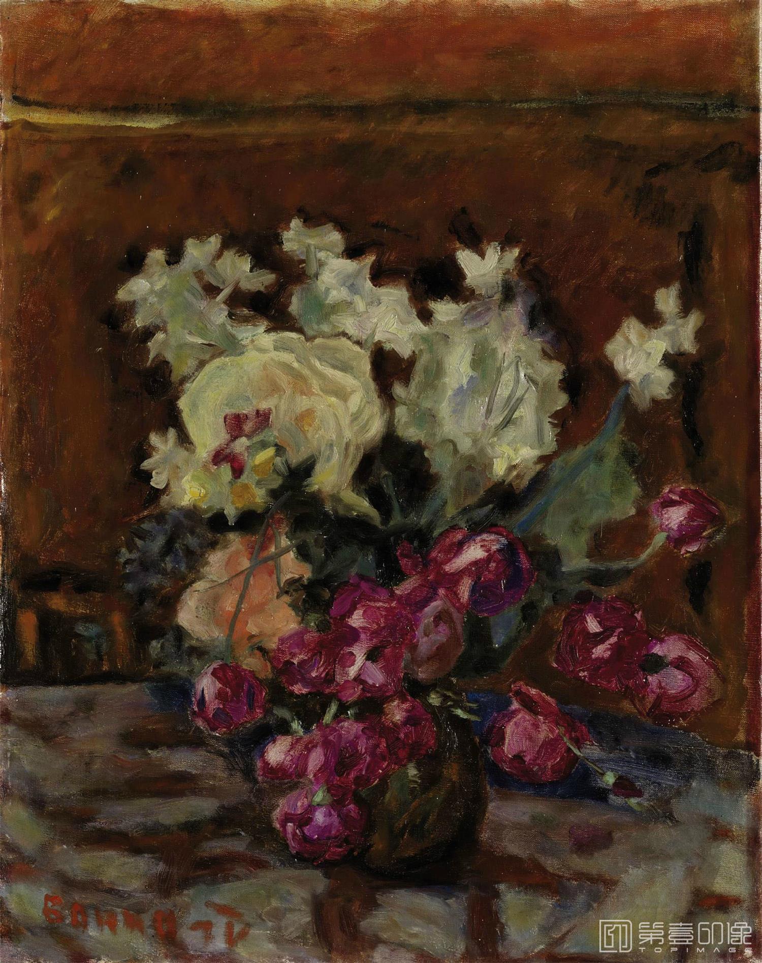 油画-VASE DE FLEURS